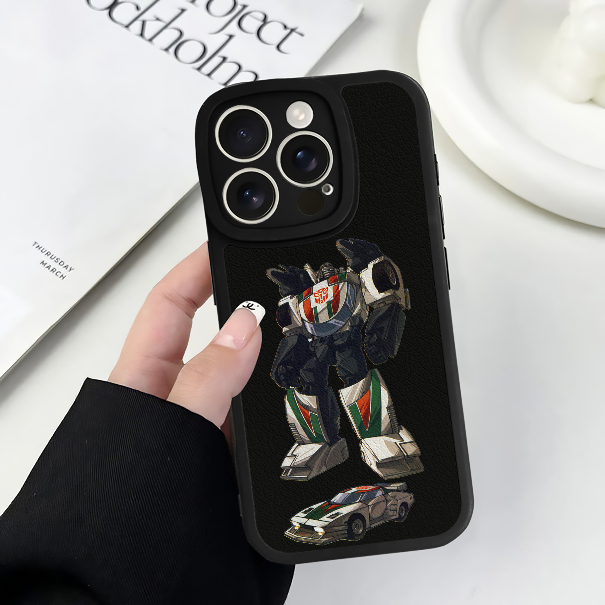 （画像用）  【iPhone 16シリーズ対応】シリコンスマホケース（レザー調） 材質：シリコン